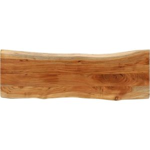 vidaXL - Tafelblad - rechthoekig - natuurlijke - rand - 110x40x3,8 - cm - acaciahout