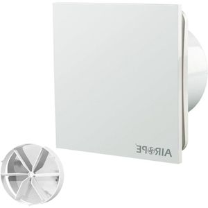 - 100 mm ventilator VMC luchttrekker met terugslagklep voor badkamer keuken kantoor toilet stil, laag stroomverbruik
