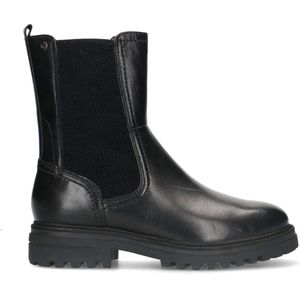 No Stress - Dames - Zwarte leren chelsea boots - Maat 41