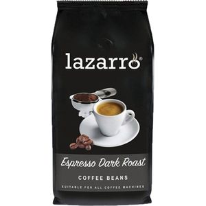 Koffie lazarro bonen dark roast 1kg - 8 stuks