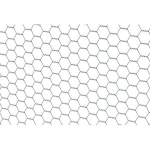 Zeshoekig gaas 25x25 mm - verzinkt - 50 cm hoog - 25 m lang | Alberts 614157