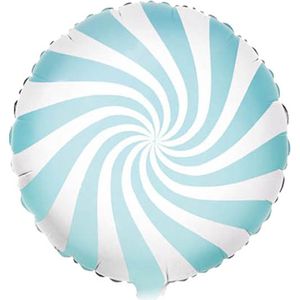 Folie ballon Candy - 45cm Pastel Blauw - Partydeco