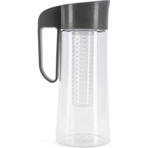 Cucina Sana Infusiekan 64 oz met deksel - BPA-vrij - warm/koud water karaf (zwart)
