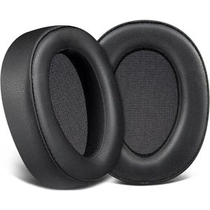 Vervangende oorkussens voor Sony WH-H900N & MDR 100ABN met zacht eiwitleer/geluidsisolatieschuim Earpads en Cushions - zwart