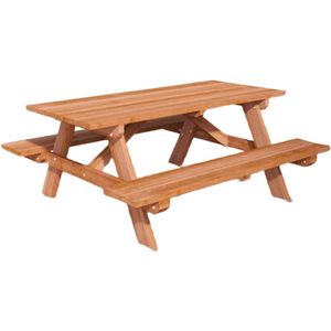 Rockwood® 6x Picknicktafel Hardhout Comfort 1.80m