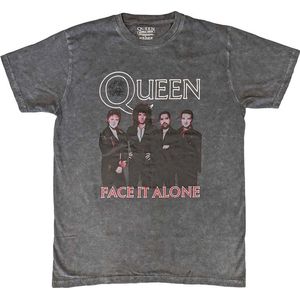 Queen - Face It Alone Band Heren T-shirt - L - Zwart