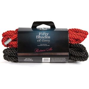 Fifty Shades BDSM - Bondage touw - Extreme - Sex Toys voor Koppels rood-zwart - 2 x 5 meter