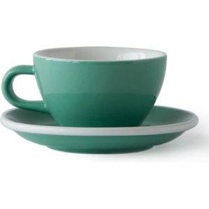 ACME Cappuccino Kop en schotel  - 190ml -  Feijoa (mint groen) - porselein servies