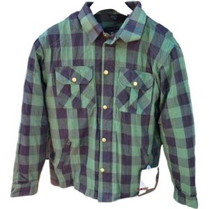 Lumberjack Motorjas Groen inclusief (uitneembare) protectie. Maat XL