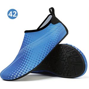Livano Waterschoenen Voor Kinderen & Volwassenen - Aqua Shoes - Aquaschoenen - Afzwemschoenen - Zwemles Schoenen - Levendig Blauw - Maat 42