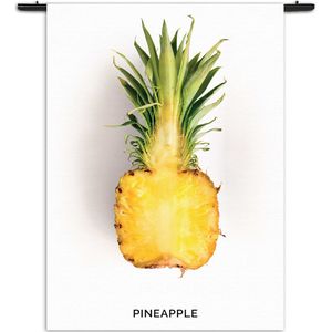 Mezo Wandkleed Pineapple Doorsnee 01 Rechthoek Verticaal M (125 X 90 CM) - Wandkleden - Met roedes