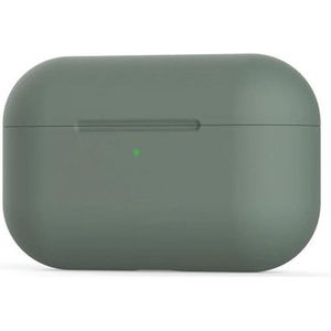 DW4Trading Siliconen Case Hoes Midnight Green - Geschikt voor Apple Airpods Pro