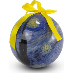 Kerstbal Sterrennacht in cadeauverpakking, onbreekbaar