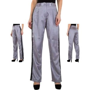 JCL pantalon glanzend lila paars L