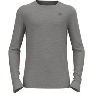 Ondershirt Odlo Men Bl Top Crew Neck L/S Merino 200 Odlo Steel Grey Melange