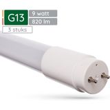 Spectrum LED TL Buis G13 9W - 600mm - 820 Lumen - 6000K Koud wit - Helder daglicht - Energiezuinig - 3 stuks