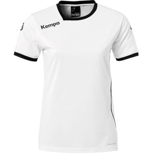 Kempa Curve T-shirt voor heren Sportshirt - Maat XXL  - Mannen - wit/zwart