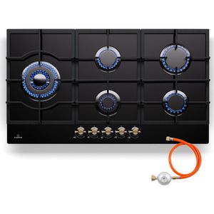 Klarstein Victoria Chef Edition - 5 Zones - Gaskookplaat - Zwart