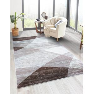 Flycarpets Verona Modern Vloerkleed Bruin / Beige - Laagpolig - Woonkamer - 200x290 cm