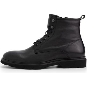 DenBroeck Foundry St. Hoge heren veterschoenen - Gevoerde boots - Zwart Leer