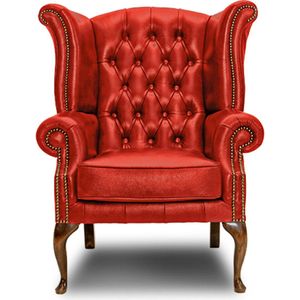 Chesterfield Fauteuil Plainwing | Rood | 2 tot 4 weken levertijd