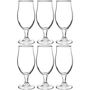 12x Stuks luxe bierglazen speciaalbier 375 ml - Bierglazen - Glazen voor speciaalbier