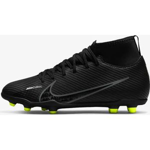 Nike jr. Mercurial superfly 9 club fg/mg in de kleur zwart.