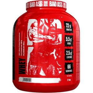 Bad Ass Whey - Whey protein - Whey eiwit concentraat - 2000g - Vanilla Ijs - 66 porties