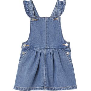 Vertbaudet Salopettejurk baby's van denim met schouderbandjes met ruche