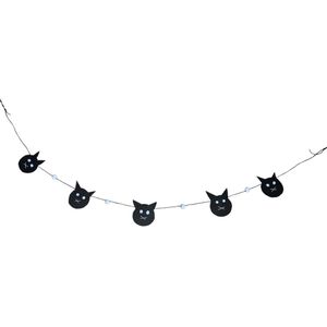 Vlaggenlijn I Black Cat - hand made- vilten slinger