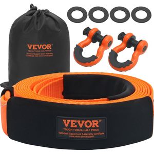 VEVOR 7.6 X 610cm Trailerriemreparatieset ,MBS-16329 kg, Waterdicht en Vochtbestendig, D-Ringbeugel voor Vrachtwagen Jeep Suv Atv