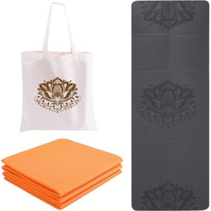 Opvouwbare yogamat - lichtgewicht en draagbaar - 1 stuk - PU+TPE - 5 mm dik