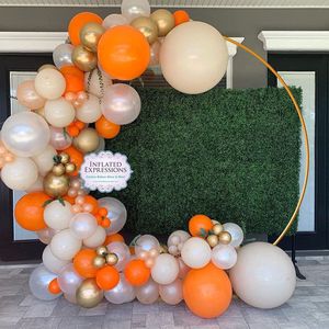 Carefree- 2 M Rond Rozenbogen - Ballonnenboog - Oktoberfest - Bruiloft decoratie - bruiloft boog - Backdrop frame - Rozenboog - decoratieve rekwisieten - bloem rekken - voor bruiloft verjaardag en afstudeerfeest - Geel