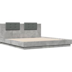 vidaXL-Bedframe-met-hoofdeinde-bewerkt-hout-betongrijs-160x200-cm