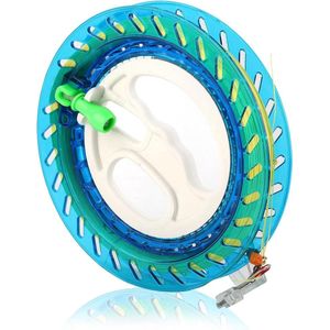 Kite String Reel Winder - 200 meter lijn - Outdoor Kite Line Wheel Reel Accessoire voor kinderen en volwassenen (blauw)
