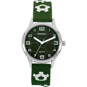 Prisma Horloge CW.352 Kids Voetbal Groen 5 ATM