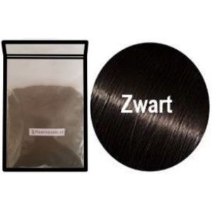 Keralux haarvezels-haarpoeder-haarverdikker-volume poeder-hairfibers-100gr-navulzak-navulling-refill-zwart-black