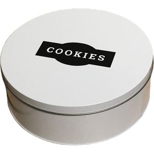 Koektrommel - blikken doos met los deksel - koekjes -opbergdoos -  bewaardoos - cookies