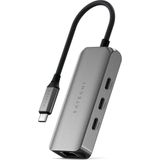 Satechi USB-C 4-in-1 hub with ethernet (2.5 Gb) - Grijs