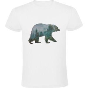 Natuur beer Heren T-shirt - dieren - bruine beer - bos - wild