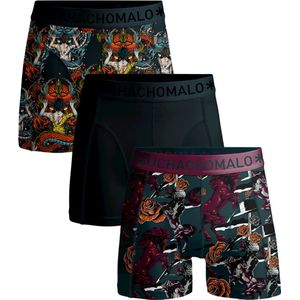 Muchachomalo Heren Boxershorts - 3 Pack - Maat S - 95% Katoen - Mannen Onderbroeken