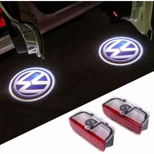 Volkswagen deur logo projector - Portier voertuigverlichting - Auto LED binnenverlichting - Inbouw - Passat - Phaeton - 2 stuks - Versie D