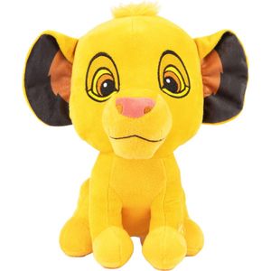 Simba - Disney Lil Bodz Pluche Knuffel met Geluid 30 cm {Disney Sound Plush Toy | Speelgoed knuffeldier knuffels voor kinderen jongens meisjes | Lady en de Vagebond, 101 Dalmatiërs, Pluto, Simba Lion King, Dumbo Dombo Olifant}