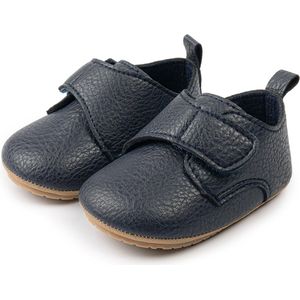 Babyschoentjes – Eerste loopschoentjes - PU Leer - Maat 19-20 - 12cm - Donkerblauw