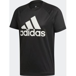 adidas Tee Logo Sportshirt Heren - Black