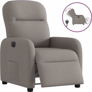 vidaXL Verstelbare Elektrische Fauteuil Taupe