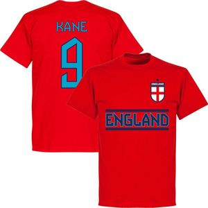 Engeland Kane 9 Team T-Shirt - Rood - XXL