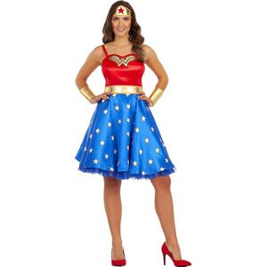 FUNIDELIA Klassiek Wonder Woman Kostuum voor vrouwen - Maat: L - Rood