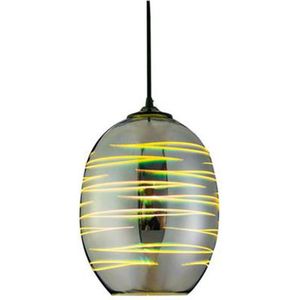 LED Hanglamp 3D - Structure - Ovaal - Chroom Glas - E27