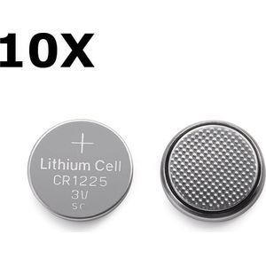 Knoopcel batterij - CR1225 - 10 stuks - Lithium